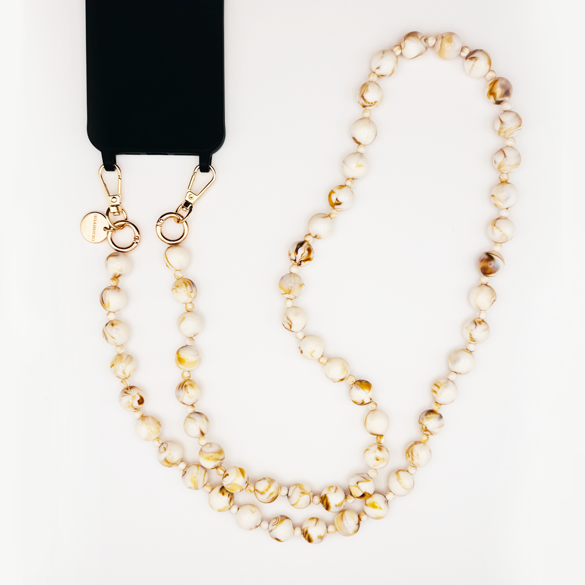 Caramel Twist – Crossbody Phone Strap