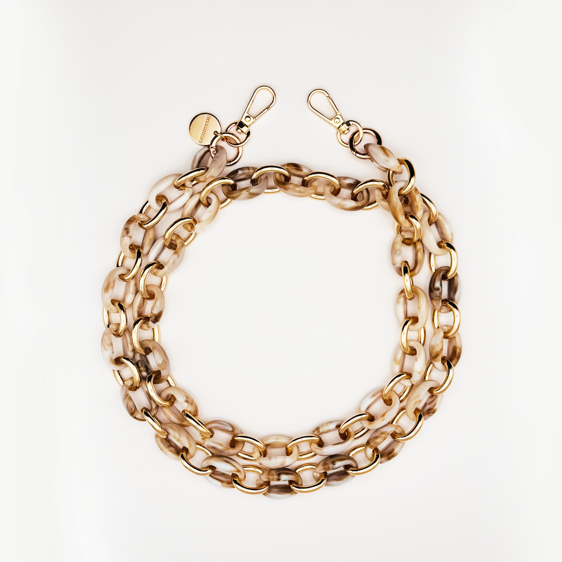 Latte Swirl – Crossbody Phone Strap