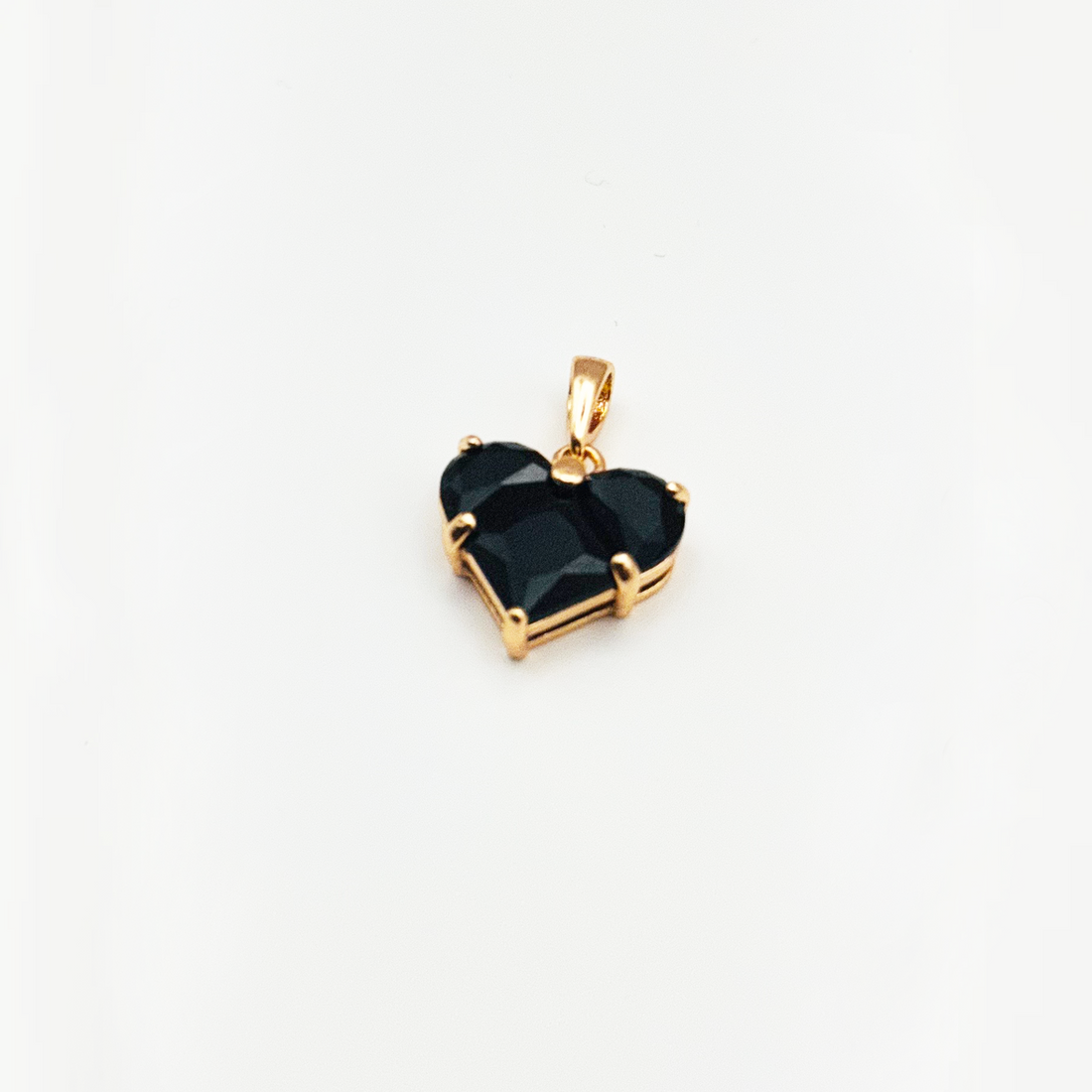 Obsidian Heart Charm