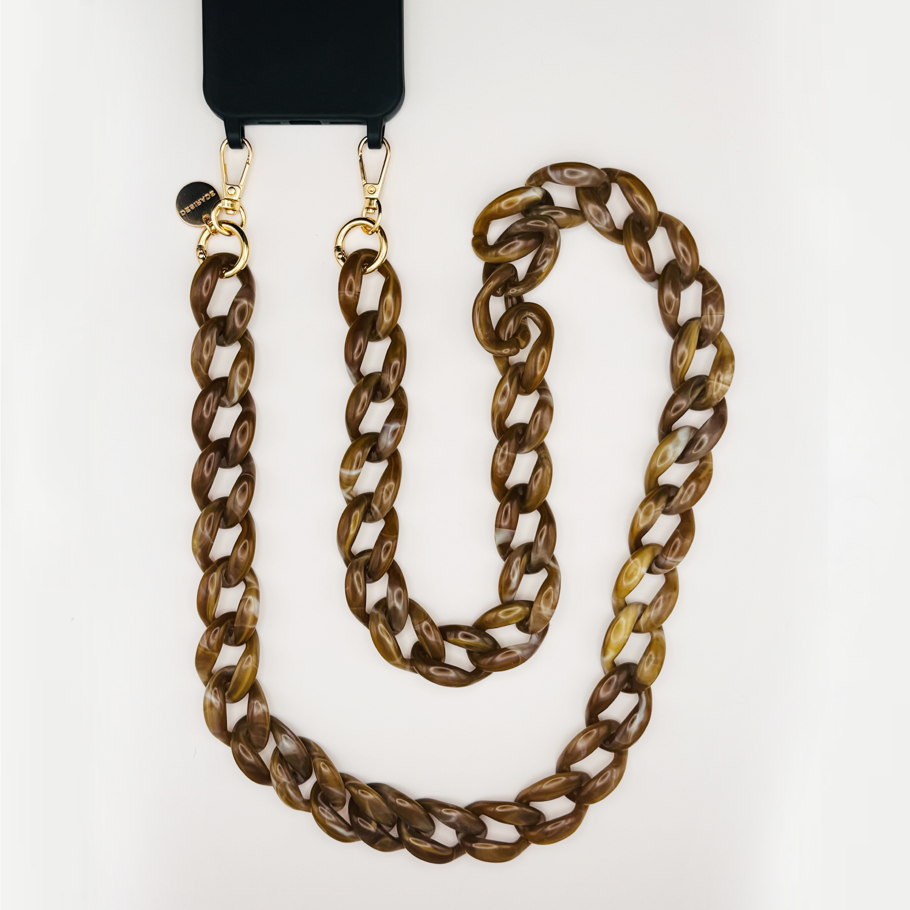 Chestnut Luxe – Crossbody Phone Strap