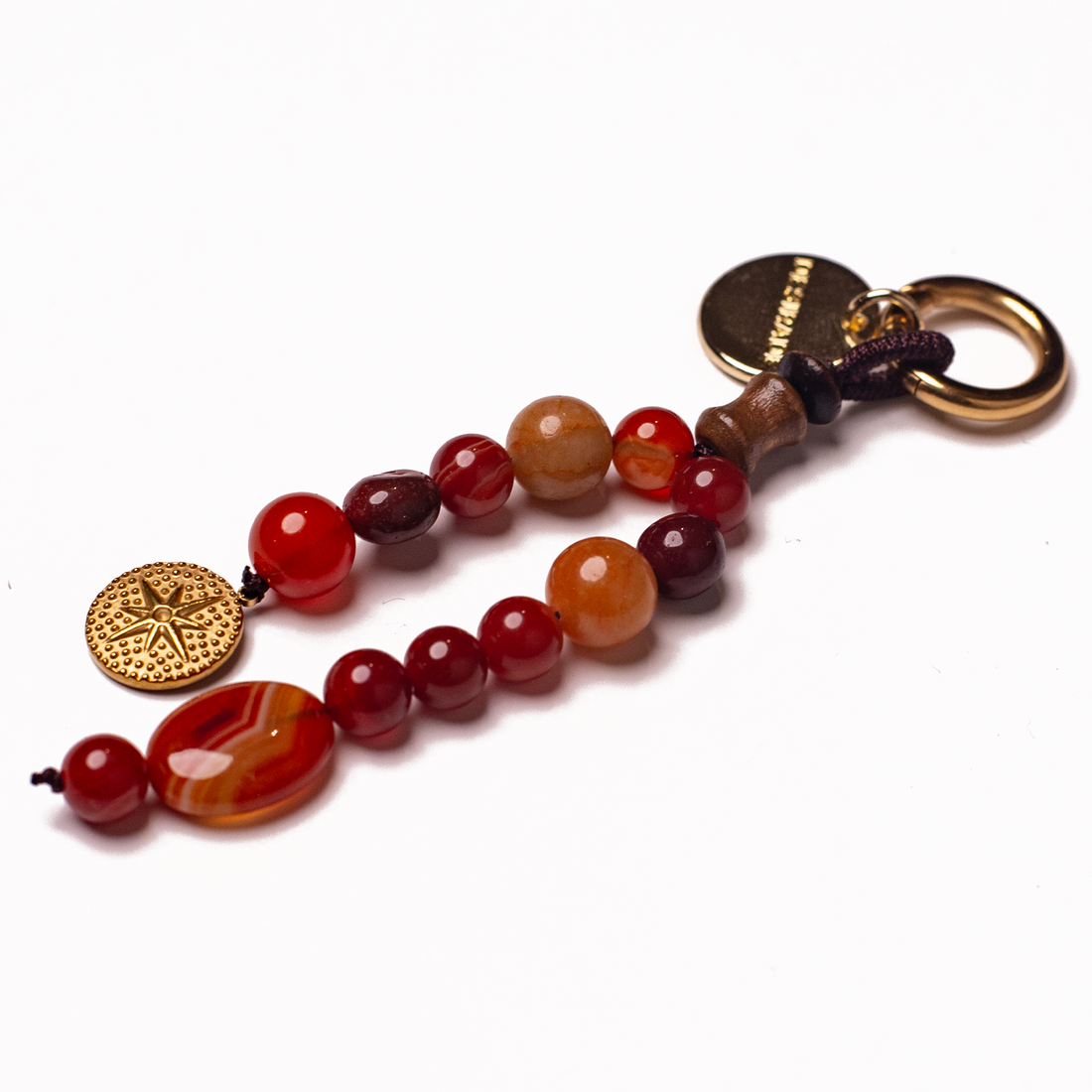 ROSSO TERRA - Charm pentru geantă din pietre naturale