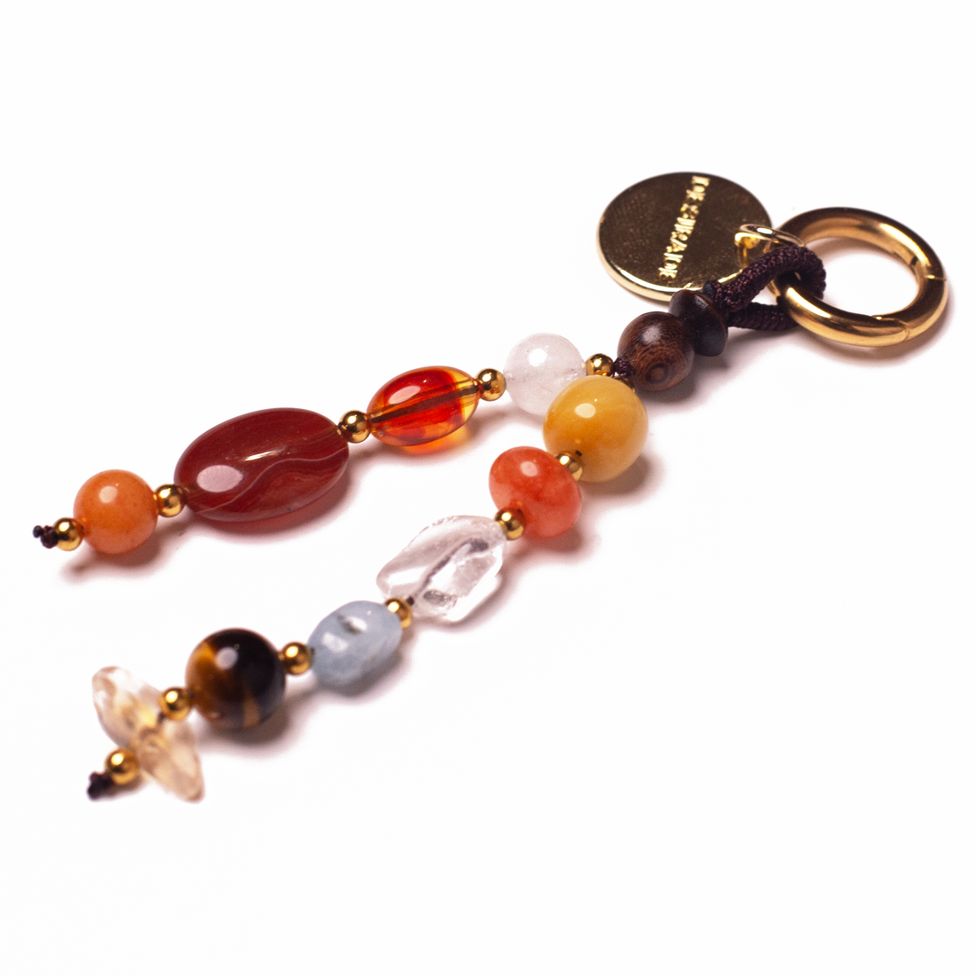 AMBRA SOLE – Charm pentru geantă din pietre naturale