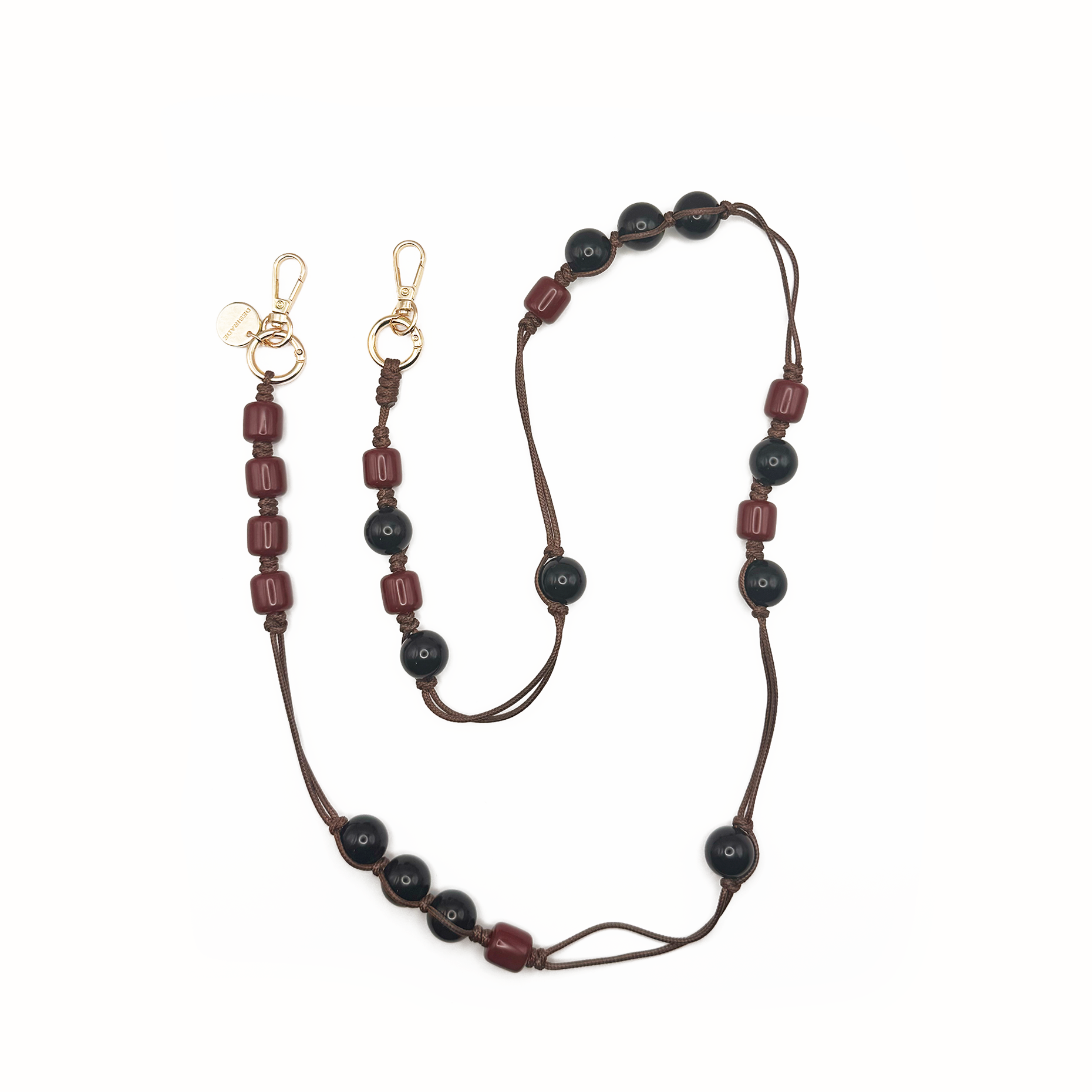 Burgundy Noel – Crossbody Phone Strap