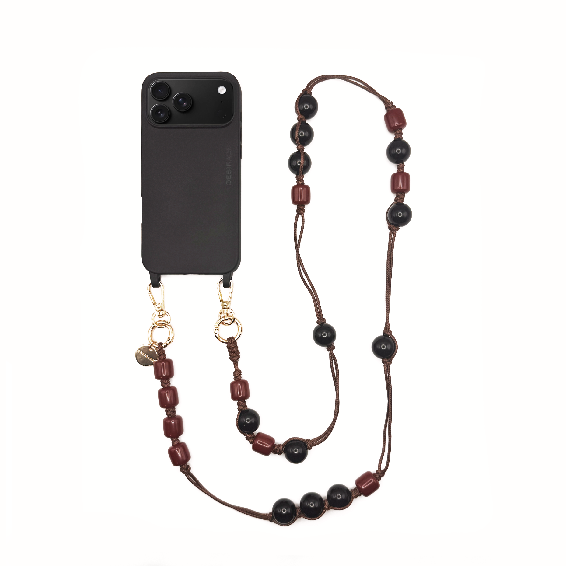 Burgundy Noel – Crossbody Phone Strap