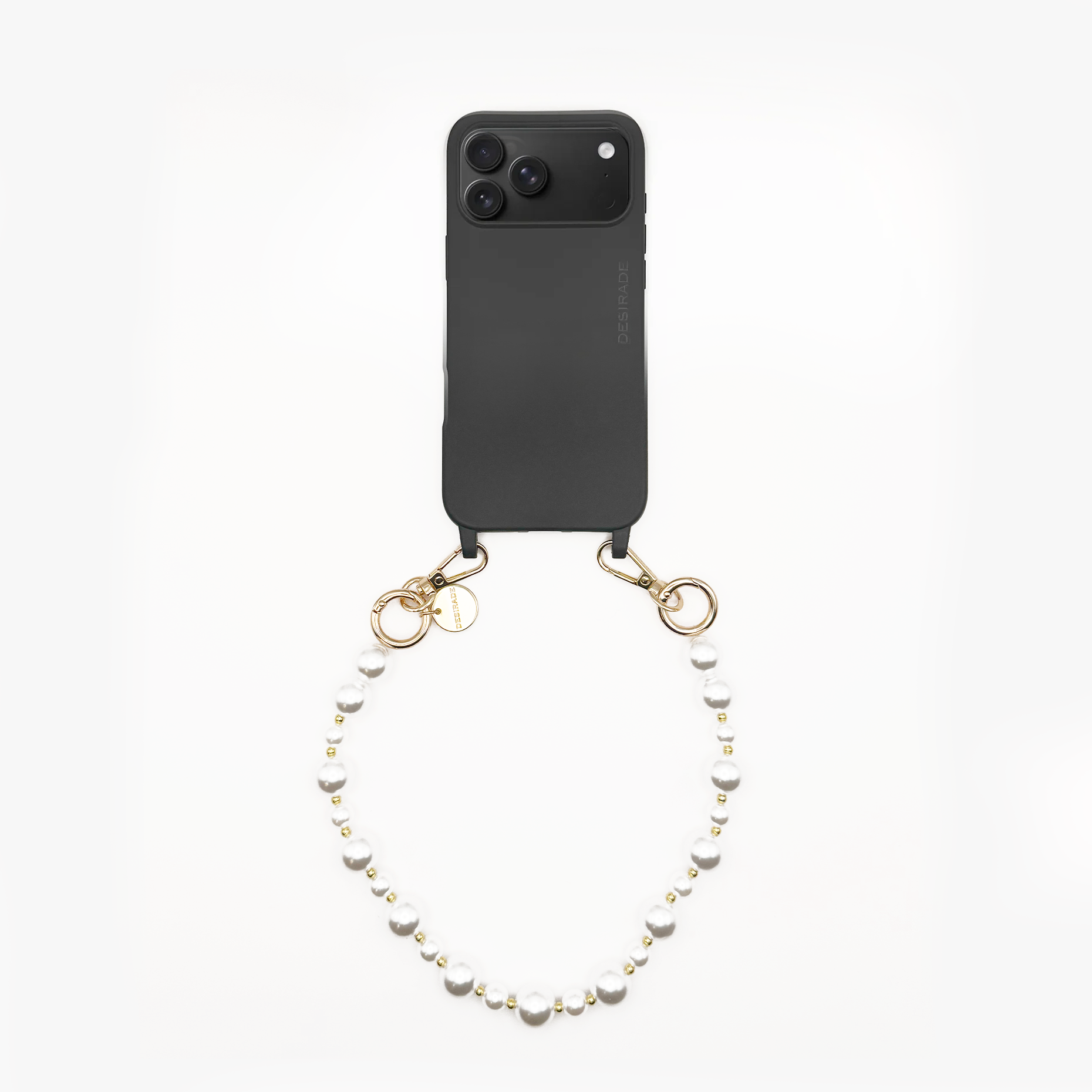 Pearl Touch Gold – Short strap with pearls &amp; gold accents