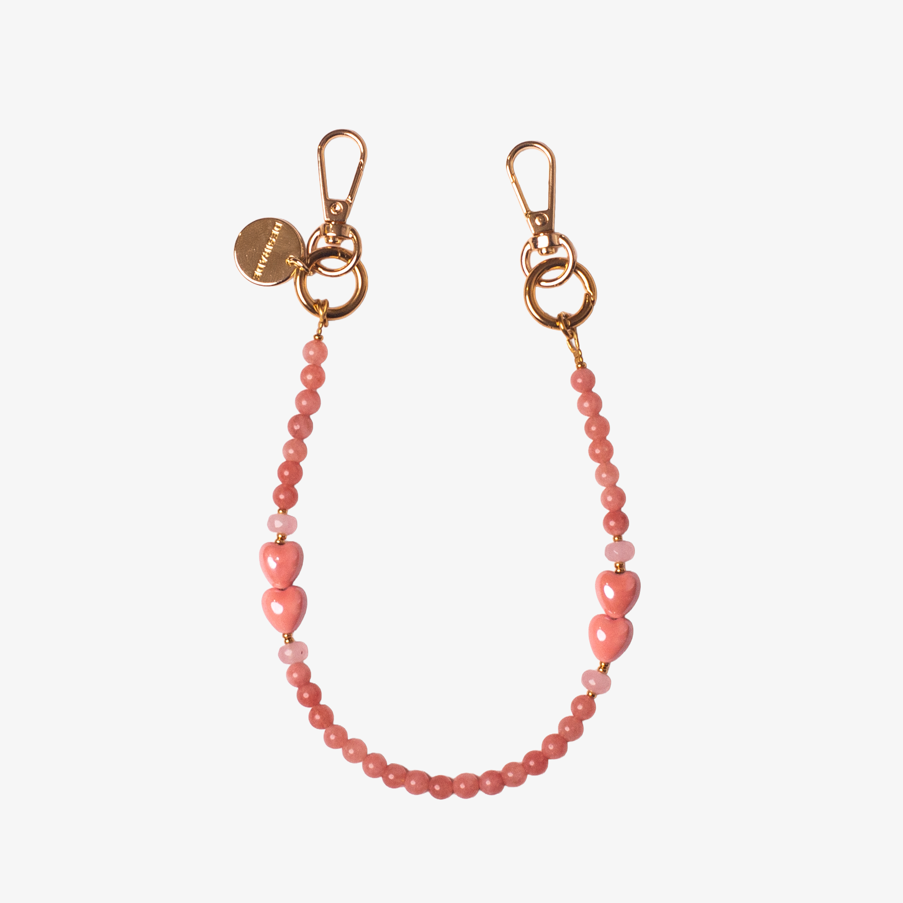 ROSA SOAVE – Strap pentru telefon din ceramică și pietre naturale 32cm