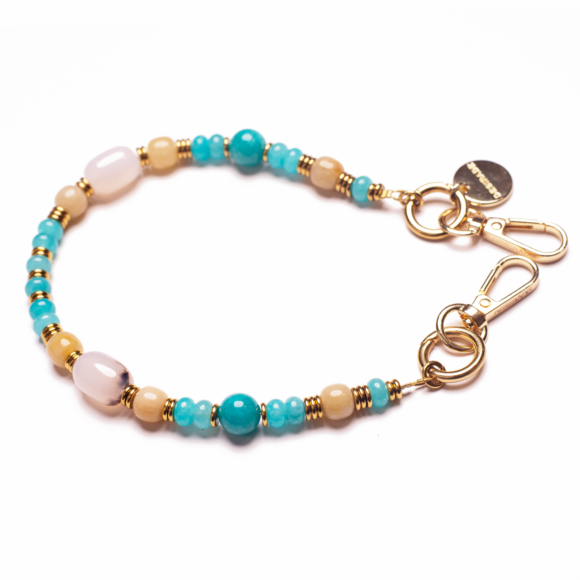 VIA AZZURA – Strap pentru telefon din pietre naturale